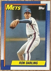 Ron Darling NY # 330 Mets Topps 1990 Collector MLB Baseball Card 1989 Season - Bild 1 von 2