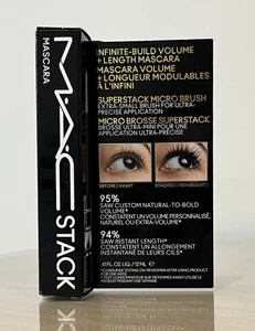 MAC Stack Mascara Black 12ml, Micro Brush, New, Exp07/27 - Picture 1 of 3