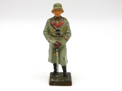 Lineol Officiel Avec Manteau Petit Soldat Pâte German Jouet Soldier Elastolin - Изображение 1 из 4