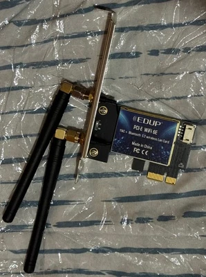 EDUP WiFi 6E + BT5.2 PCI-E, PCI Wireless Adapter - Image 1 of 2