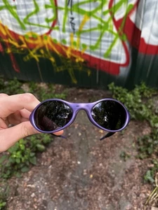 OAKLEY X GUADALUPE GDLP EYE JACKET "LILAC METALLIC" Purple Sunglasses Rare Y2K - Picture 1 of 14