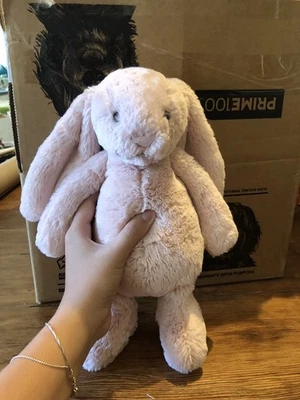 Light Pink Jellycat Medium Plush Soft Toy Rare  12cm Bunny - image 1 of 4