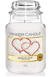 Yankee Candle Snow In Love Barattolo Grande Candela 623g Nuova - Foto 1 di 7