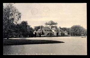 Antike Postkarte: Schlittschuhpavillon Belle Isle Park Detroit Michigan Mi um 1904 - Bild 1 von 3