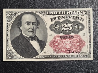 High Grade Series of 1874 Twenty Five Cent Fractional Currency, 5th Ed FR 1309 - Image 1 of 2