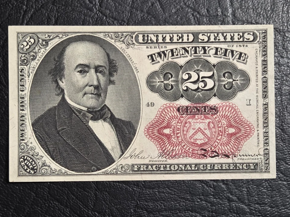 High Grade Series of 1874 Twenty Five Cent Fractional Currency, 5th Ed FR 1309 - Image 1 of 2