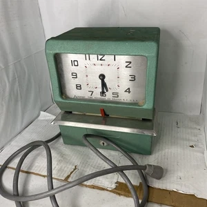 Vintage Acroprint Time Recorder Co TIME CLOCK Model 150NR4 (ohne Schlüssel) ungetestet - Bild 1 von 8