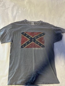 Camiseta de hombre usada colores cómodos gris estampado gráfico manga corta talla grande - Imagen 1 de 7