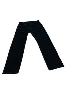 Pantalones de mezclilla Levis 505 34x30 para hombre negros pierna recta calce estándar lavado oscuro informales - Imagen 1 de 7