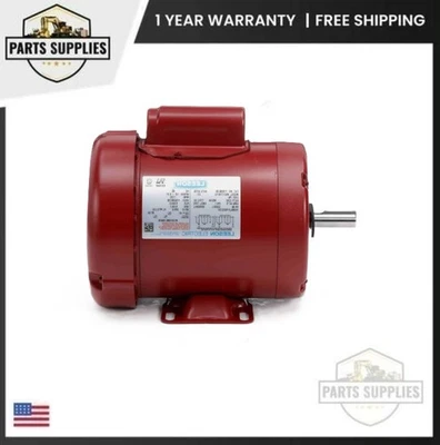 Leeson 110089.00 Electric Motor 1.5 HP 1725 Rpm 1-PH 115/208-230V 56H Reversible - Image 1 of 4