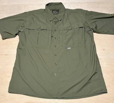 Drake Waterfowl Shirt Mens XL Green Fishing Cargo Vented - Image 1 of 4