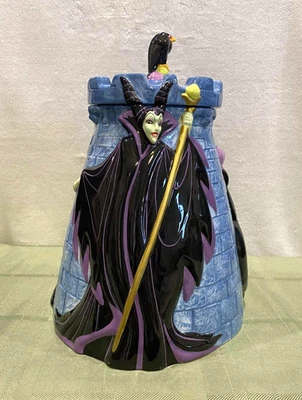 Disney Villains Cookie Jar Maleficent, Ursula Evil Queen And Diablo 11" Canister - Image 1 of 4