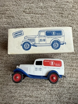 Furgoneta de reparto Ford Ertl 1932 vintage banco Isky Cams Ed Iskenderian Limited en caja Foto 1 de 4