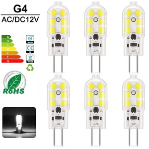 6x G4 LED 2W Capsule Light Bulb 12V Corn Lamp Cool White=20W Halogen Light Bulbs - Picture 1 of 10