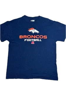 Denver Broncos American Football NFL AFC Shirt Size Medium Blue - Picture 1 of 8