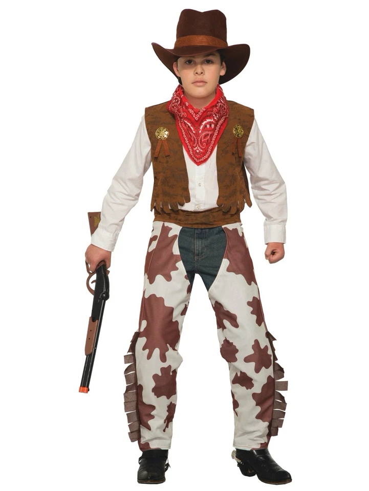 Cowboy Rodeo Western Sheriff Gunslinger Old West Book Week Child Boys Costume S - Image 1 of 1