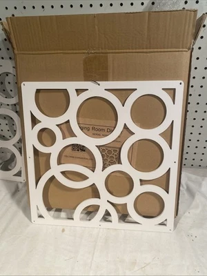 12x White Hanging Screen Living Room Divider Wall Panel Partition DIY Home Decor - Image 1 of 3