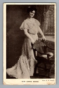 Miss Carrie Moore Postcard Early 1900s, London Theatre Actress, Regent Glossy - Picture 1 of 2