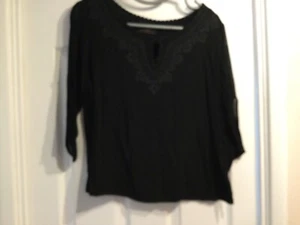 E-vie womens black top size 14-16 - Picture 1 of 3