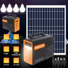 Tragbarer Solar Powerstation Generator Solarpanel Notstromversorgung Ladegert