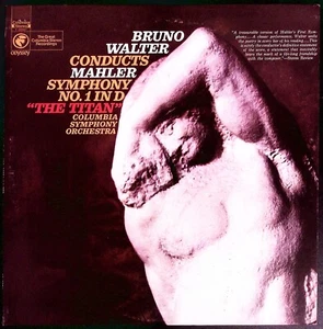 BRUNO WALTER CONDUCTS MAHLER SYMPHONY NO 1 IN D THE TITAN EXC VINYL LP 217-80 - Picture 1 of 4