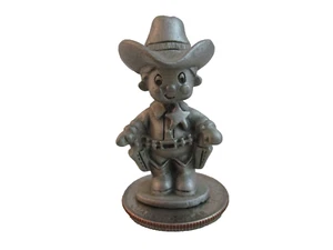 Vintage 1983 Hudson Fine Pewter Sheriff Cowboy Marshall 2858 Miniature Figure - Picture 1 of 5
