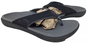 Spenco Women's Yumi Blk/Gry Comfort Slip On Flip Flops Sz:7 201T - Picture 1 of 5