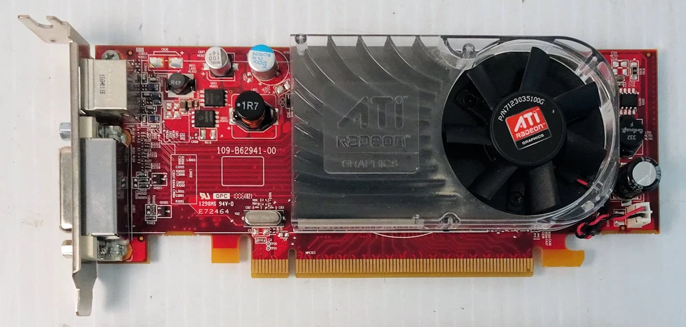 AMD ATI 102 B62902 RADEON VIDEO CARD MODEL B629 HD3400 0Y103D - Image 1 of 4