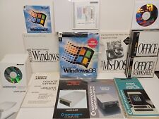 Windows 98+Microsoft Office+Windows 2000 Server+Commodore 64 Carts+User Guides 