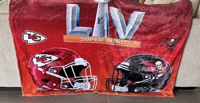 NFL Super Bowl LV 55 Kansas City Chiefs Tampa Bay Buccaneers Stadium Manta Foto 1 de 2