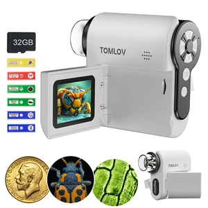 TOMLOV Digital Microscope 1000X Magnification Pocket Miniscope 1080P DV Camera - Picture 1 of 9