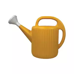 2-Gallon Plastic Watering Can, Yellow - Picture 1 of 7