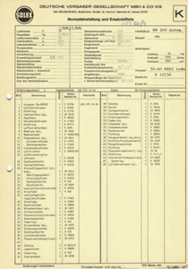 Datenblatt Einstelldaten Solex 36-40 PDSI Vergaser - Mercedes 200 / E15736 - Picture 1 of 2