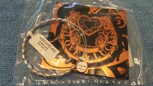 Alex and Ani Briar Beaded Wire Bangle Bracelet Rafaelian Silver with Card NEW - Picture 1 of 1