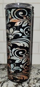 Vaso estilo cuero tostado sin brillo 20 oz - Imagen 1 de 5