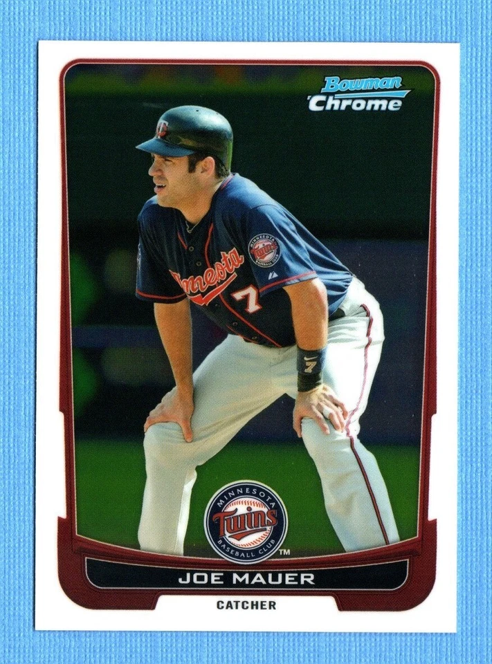 2012 Bowman Chrome #170 Joe Mauer Minnesota Twins - Image 1 of 1