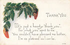Postcard Thank You It's Just A Hearty Thank You Posted Marion Oh 1916 Db