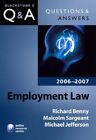 Q&A: Employment Law 2006 and 2007 (Blackstone'... by Sargeant, Malcolm Paperback