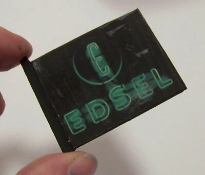1/24, 1/18 Scale Diorama Vintage Edsel Outdoor Dealer Neon Looking 2-Sided Sign - Image 1 of 4