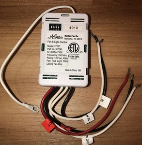 HUNTER Geniune Original Replacement Ceiling Fan Wireless Remote Receiver 29157 - Picture 1 of 2