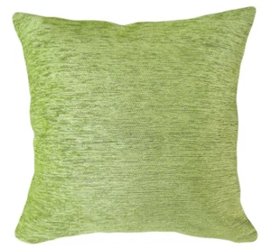 Wb07Ba Plain Light Lime Chenille Cotton Throw Cushion Cover/Pillow Case*Size* - Picture 1 of 6