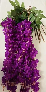 10 Pc Artificial Flowers Ivy Vine Hanging Garland Plant Wedding Decoration Party - Picture 1 of 2