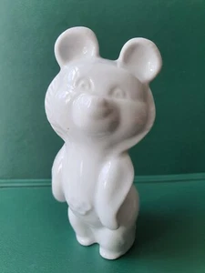 Antique Soviet Porcelain Figurine Olympic Bear, Symbol of the 1980 Olympic Games - Picture 1 of 9