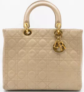 LADY DIOR GM XL CHRISTIAN DIOR HAND BAG TASCHE CANNAGE LAMMLEDER LAMBSKIN LUXUS - Bild 1 von 17