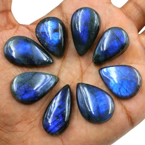 8 pz labradorite naturale blu flash da collezione alta qualità cristallo gioielli - Foto 1 di 12