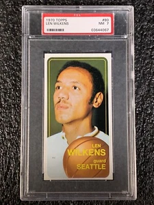 1970 Topps Basketball #80 Len Wilkens PSA 7 - Picture 1 of 2