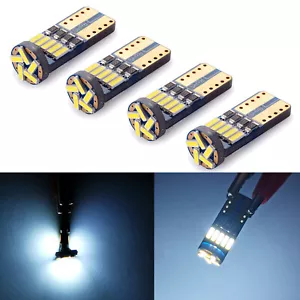 G4 AUTOMOTIVE 4x 168 194 T10 LED License Plate Bulb 4014 15smd 6000K Cool White - Picture 1 of 7