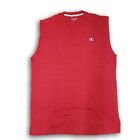 Authentic Champion Red Color Sleeveless Men's Top Big & Tall Sizes