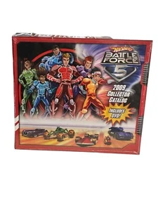 Mattel Hot Wheels Battle Force 5 2009 Collector Catalog with DVD NOS Sealed - Picture 1 of 5