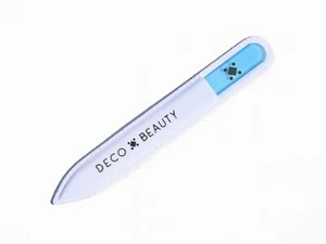 DECO MIAMI Deco Beauty Glass Nail File in light blue ombre 5.5" new - Picture 1 of 2